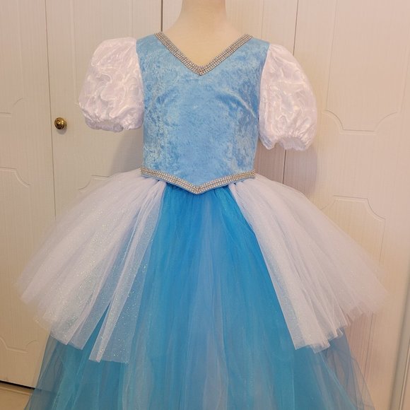 Cinderella inspired Tutut Dress with removable top fits girl's 10/12 - Picture 1 of 5